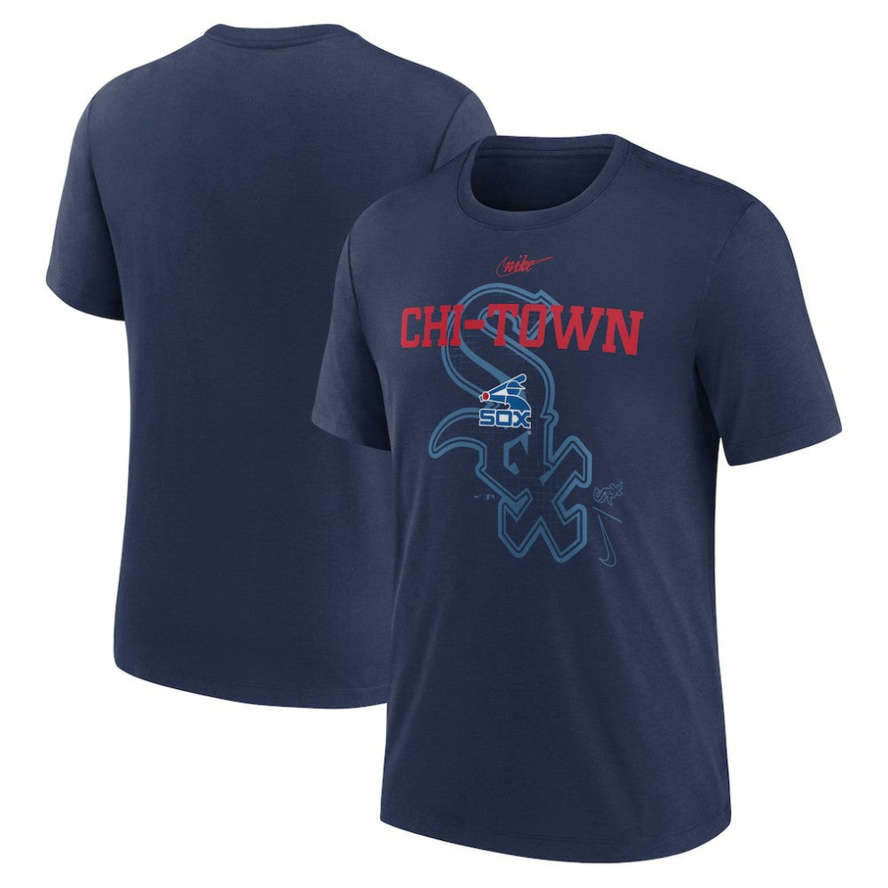 Chicago White Sox Nike Rewind Retro Tri-Blend T-Shirt - MLB