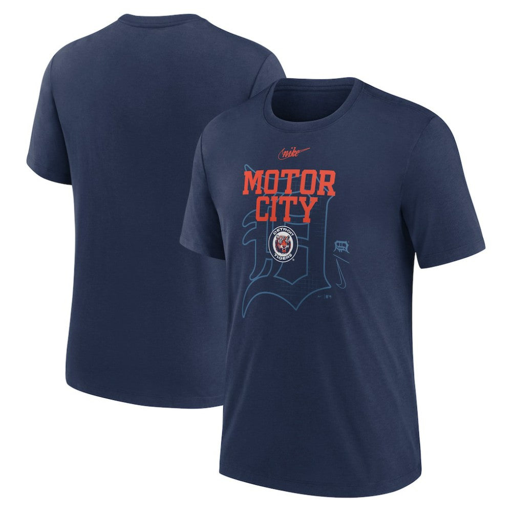 Detroit Tigers Nike Rewind Retro Tri-Blend T-Shirt - MLB