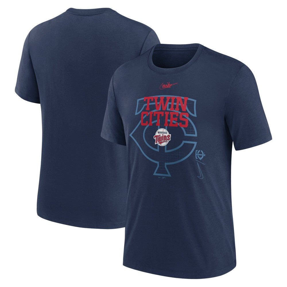 Minnesota Twins Nike Rewind Retro Tri-Blend T-Shirt - MLB