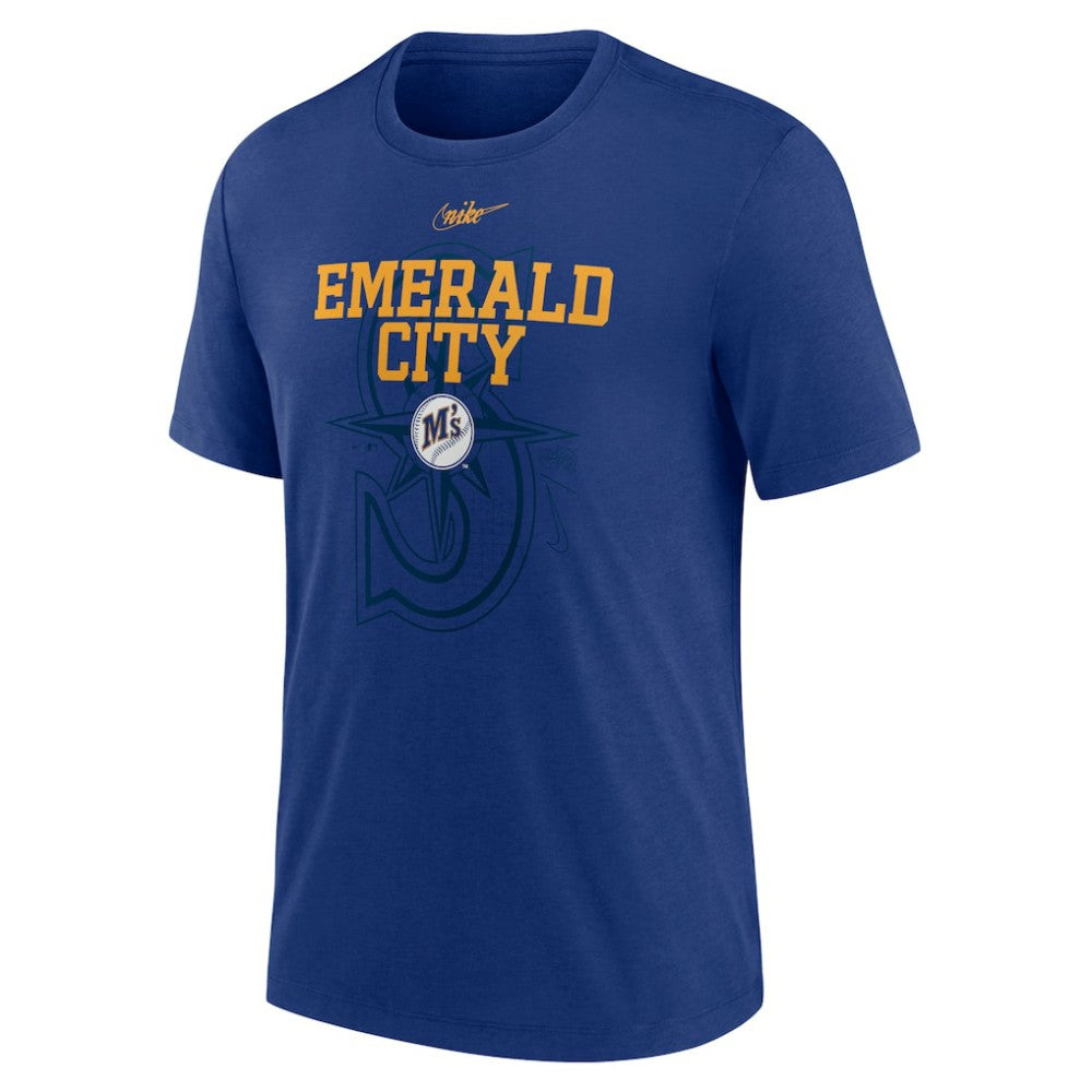 Seattle Mariners Nike Rewind Retro Tri-Blend T-Shirt - MLB