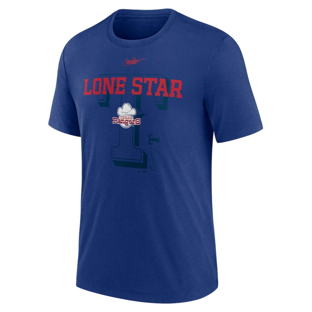 Texas Rangers Nike Rewind Retro Tri-Blend T-Shirt - MLB