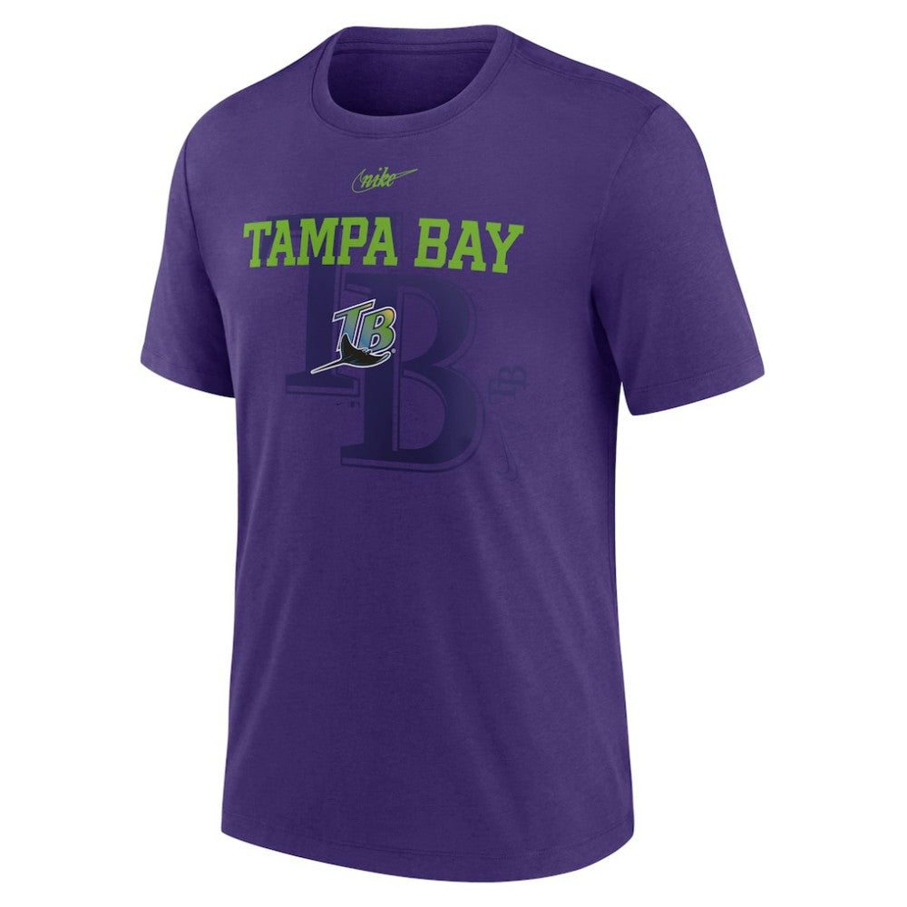 Tampa Bay Rays Nike Rewind Retro Tri-Blend T-Shirt - MLB