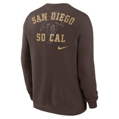 San Diego Padres Nike Statement Ball Game Fleece Pullover Sweatshirt - MLB