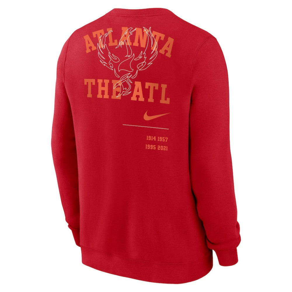 Atlanta Braves Nike Statement Ball Game Fleece Pullover Sweatshirt - MLB