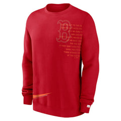 Boston Red Sox Nike Statement Ball Game Fleece Pullover Sweatshirt - MLB