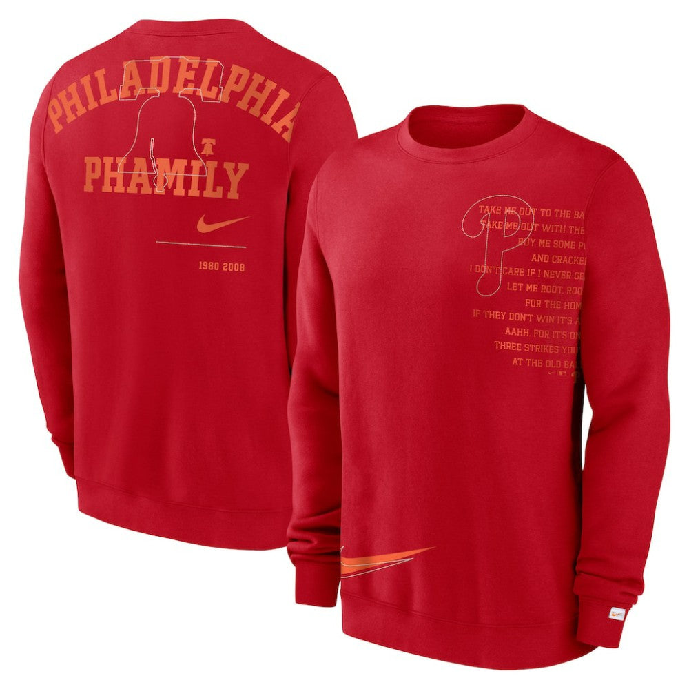 Philadelphia Phillies Nike Statement Ball Game Fleece Pullover Sweatshirt - MLB