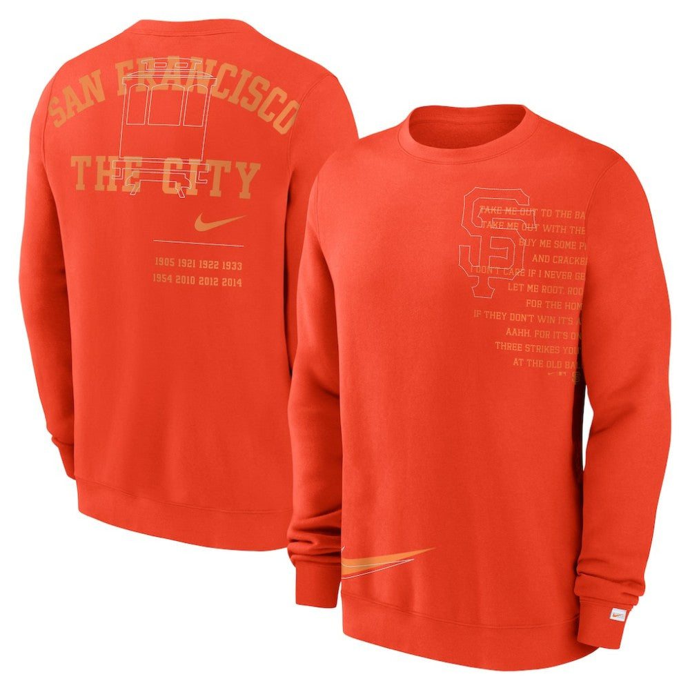 San Francisco Giants Nike Statement Ball Game Fleece Pullover Sweatshirt - MLB