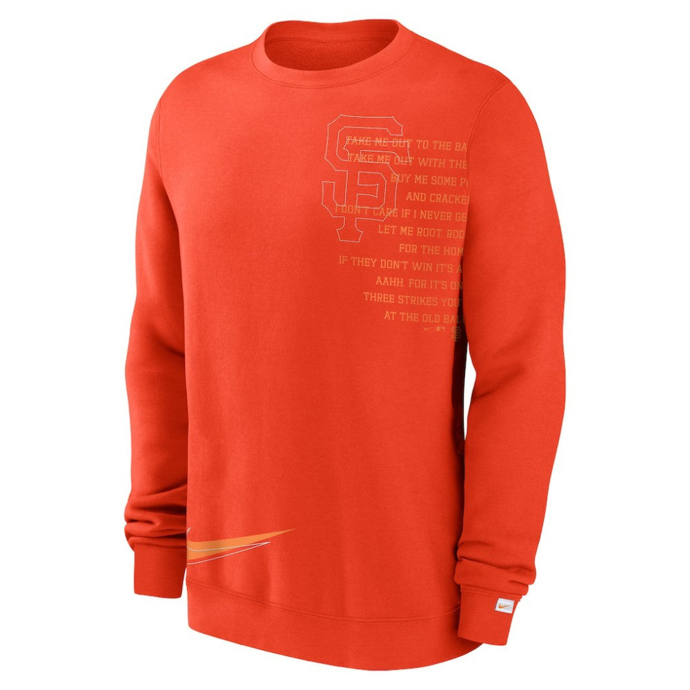 San Francisco Giants Nike Statement Ball Game Fleece Pullover Sweatshirt - MLB