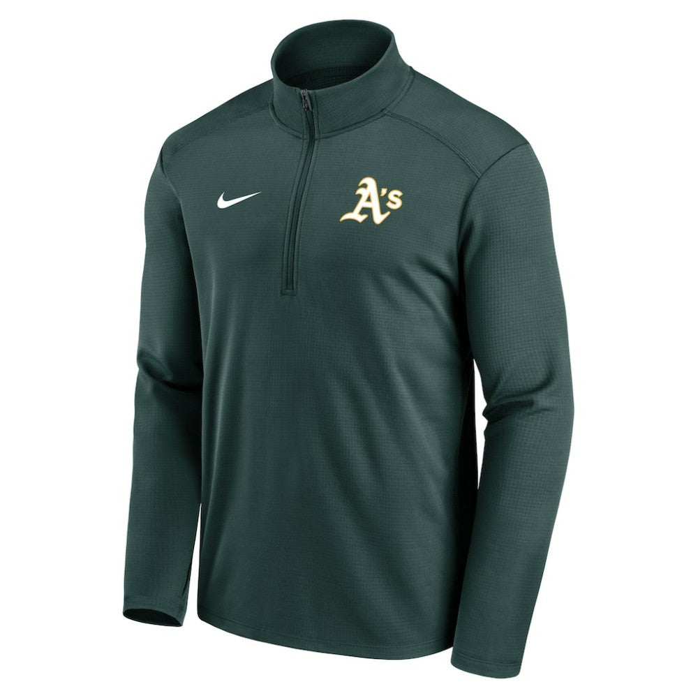 Athletics Nike Agility Pacer Performance Half-Zip Top - MLB