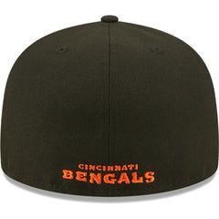 Cincinnati Bengals New Era Flawless 59FIFTY Fitted Hat Black | NFL
