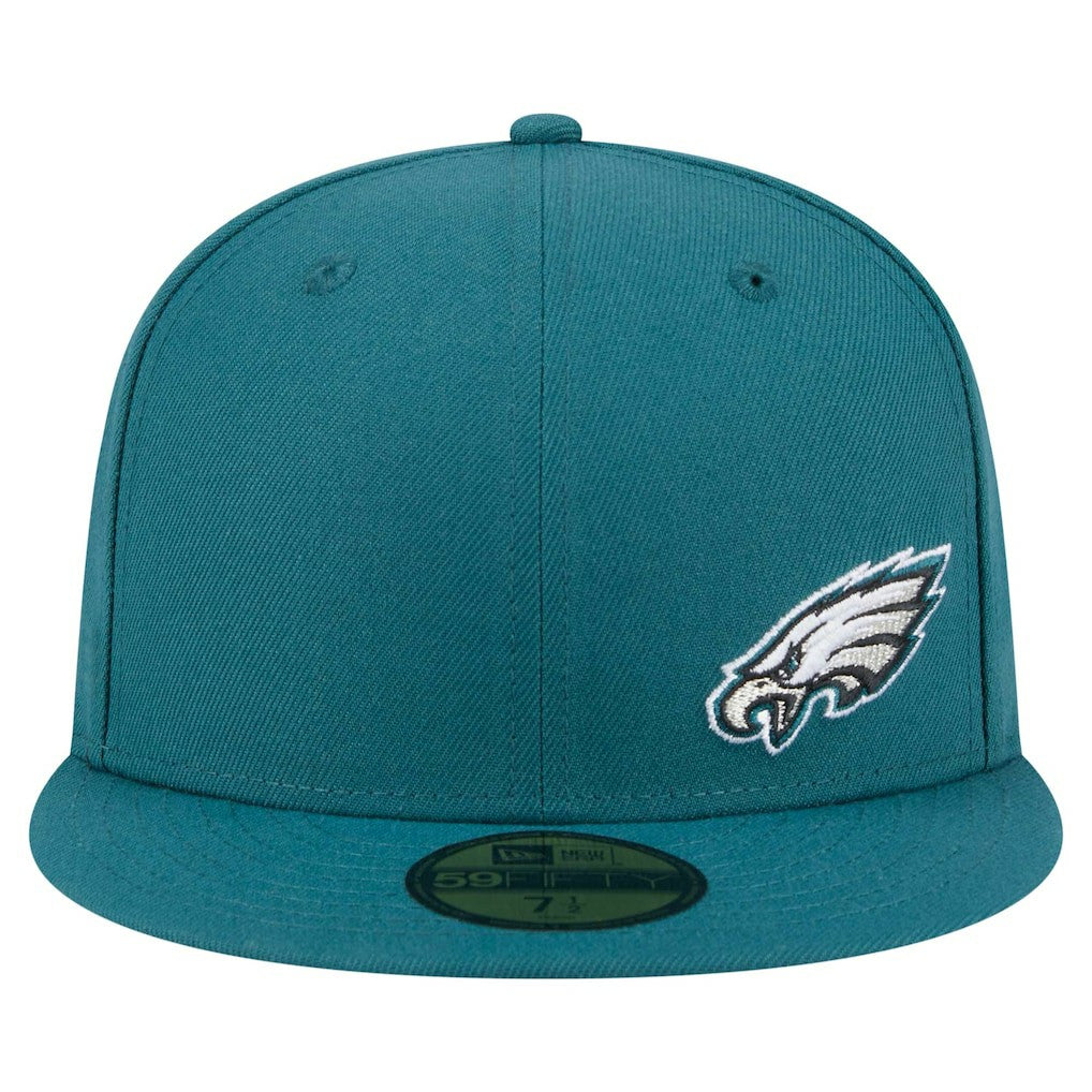 Philadelphia Eagles New Era Flawless 59FIFTY Fitted Hat Midnight Green | NFL