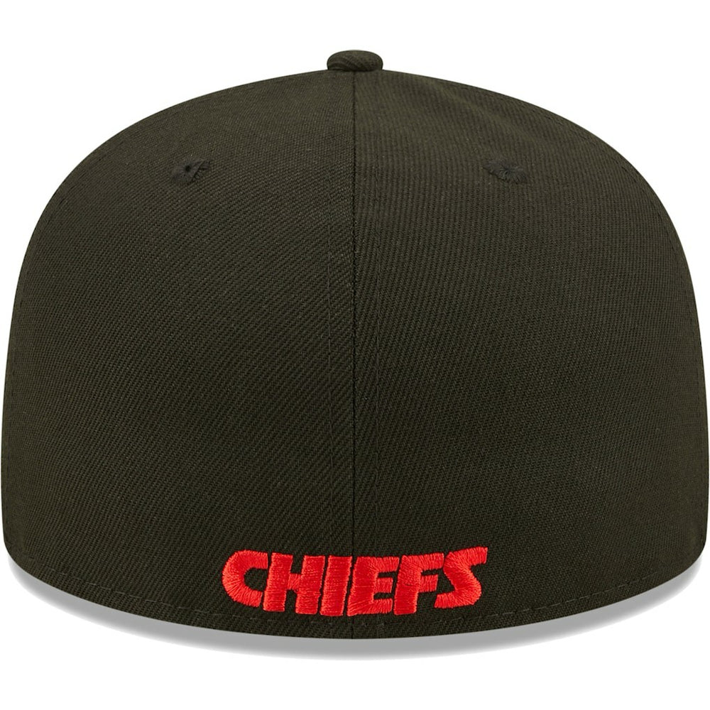 Kansas City Chiefs New Era Flawless 59FIFTY Fitted Hat Black | NFL