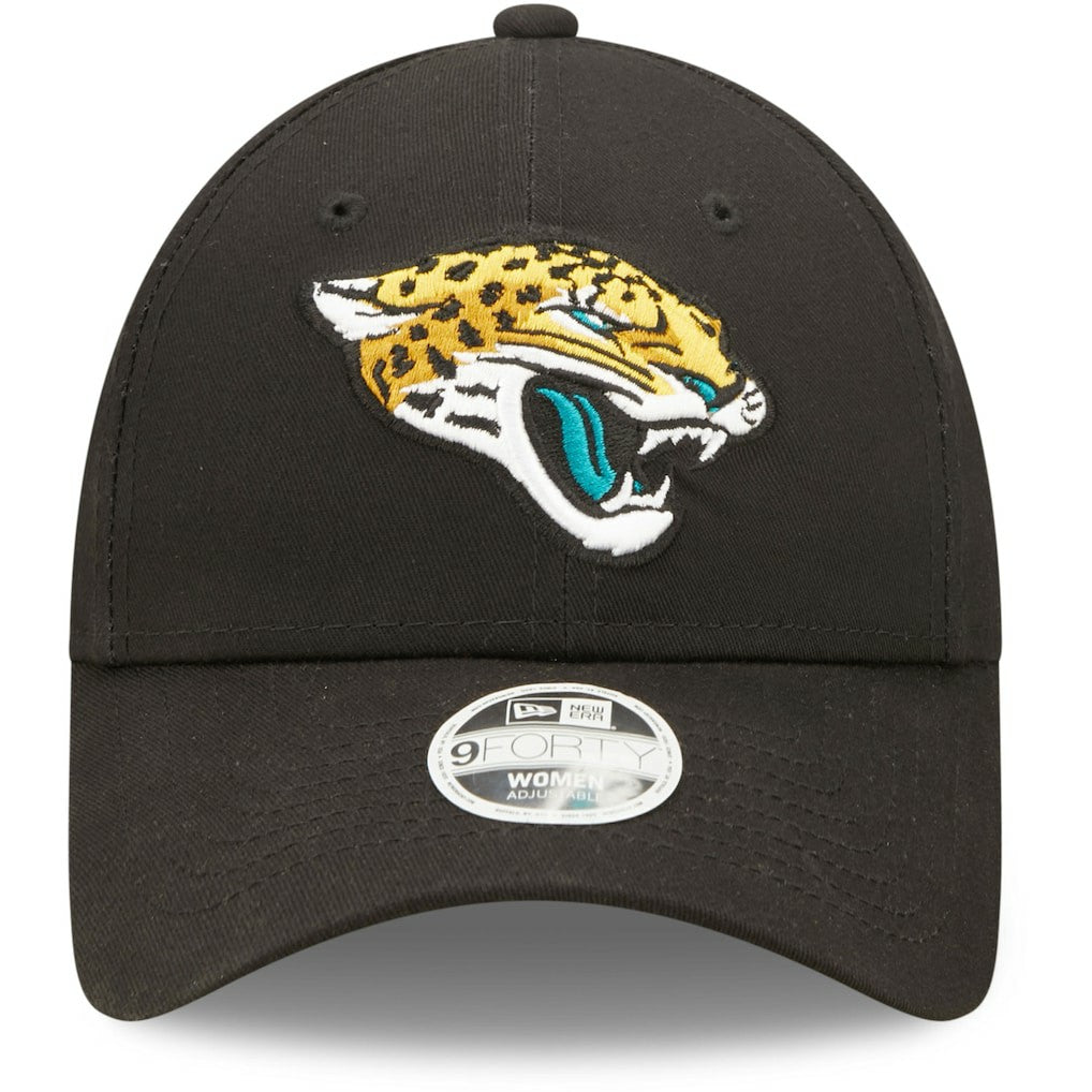 Jacksonville Jaguars New Era Women's Simple 9FORTY Adjustable Hat Black | NFL