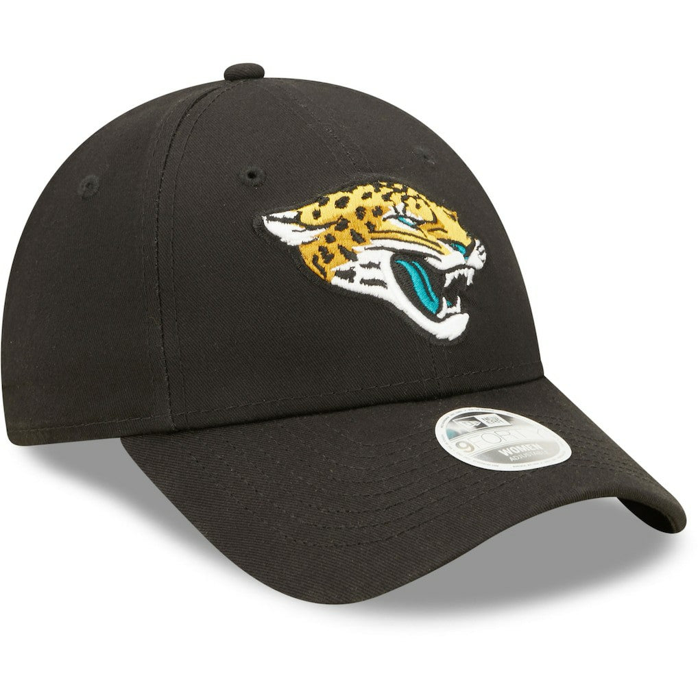 Jacksonville Jaguars New Era Women's Simple 9FORTY Adjustable Hat Black | NFL
