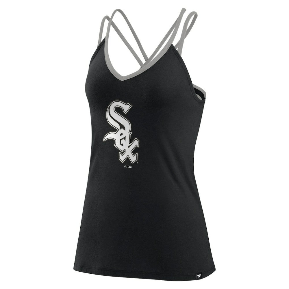 Chicago White Sox Fanatics Women's Barrel It Up Cross Back V-Neck Tank Top - MLB