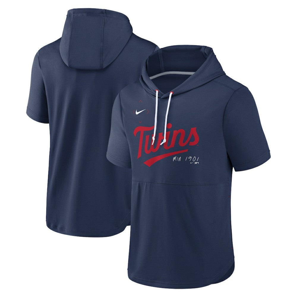 Minnesota Twins Nike Springer Short Sleeve Team Pullover Hoodie - MLB