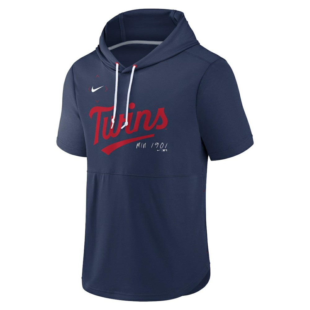 Minnesota Twins Nike Springer Short Sleeve Team Pullover Hoodie - MLB