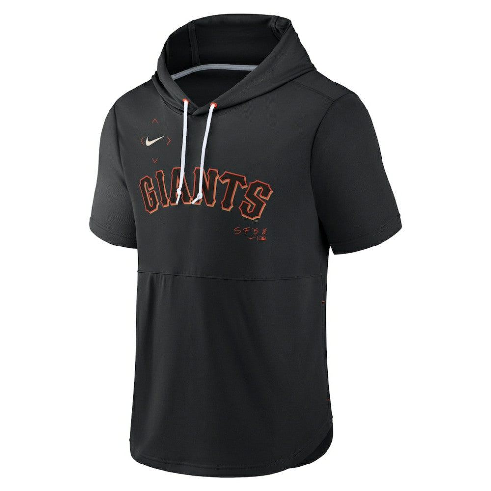San Francisco Giants Nike Springer Short Sleeve Team Pullover Hoodie - MLB