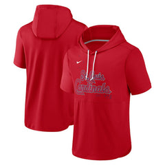 St. Louis Cardinals Nike Springer Short Sleeve Team Pullover Hoodie - MLB