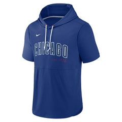 Chicago Cubs Nike Springer Short Sleeve Team Pullover Hoodie - MLB