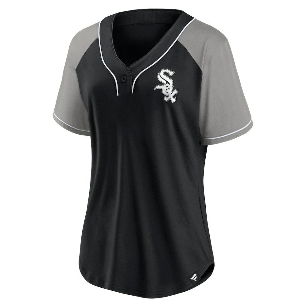 Chicago White Sox Fanatics Women's Ultimate Style Raglan V-Neck T-Shirt - MLB