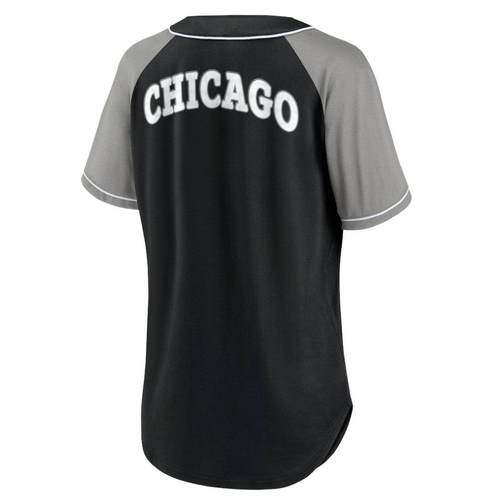 Chicago White Sox Fanatics Women's Ultimate Style Raglan V-Neck T-Shirt - MLB