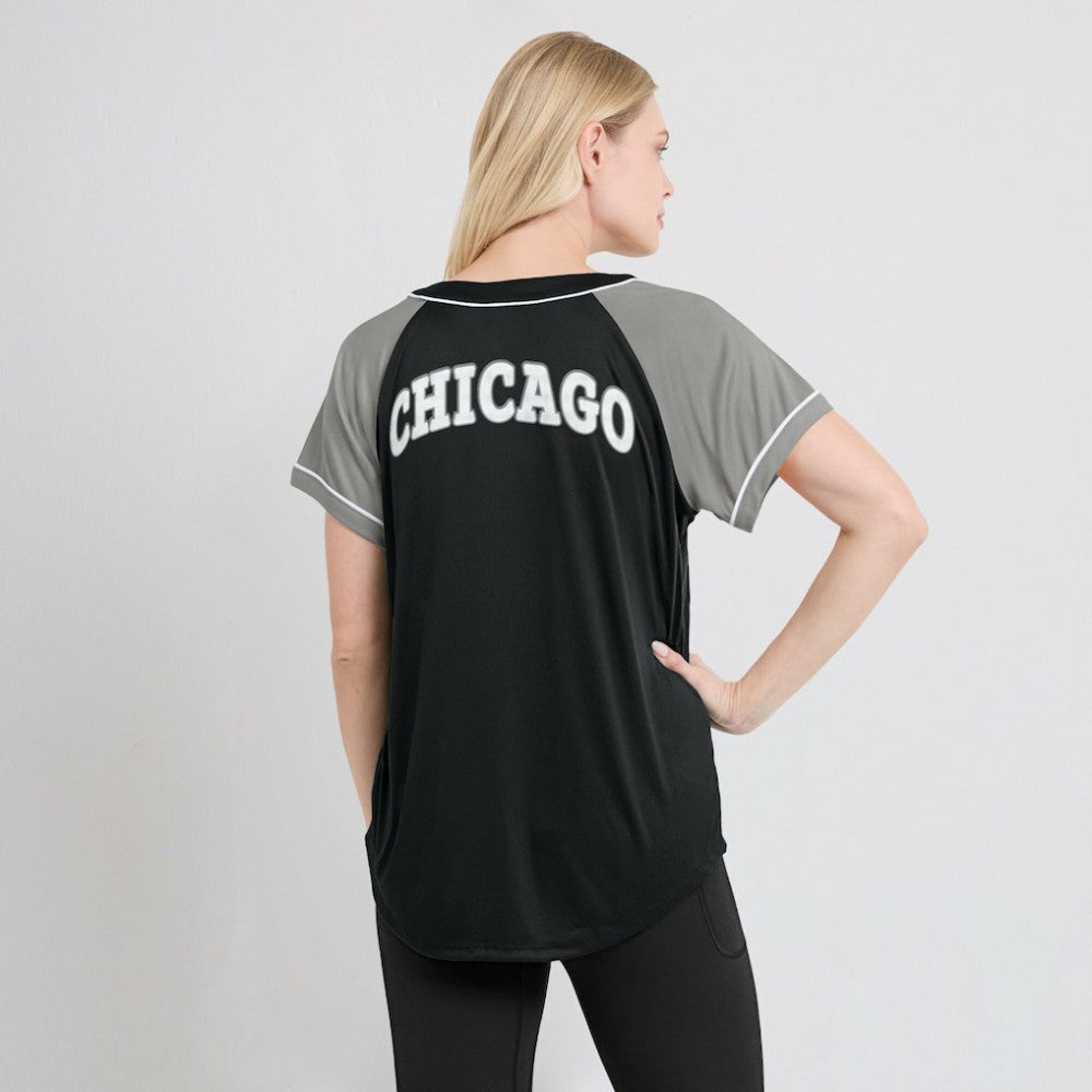 Chicago White Sox Fanatics Women's Ultimate Style Raglan V-Neck T-Shirt - MLB