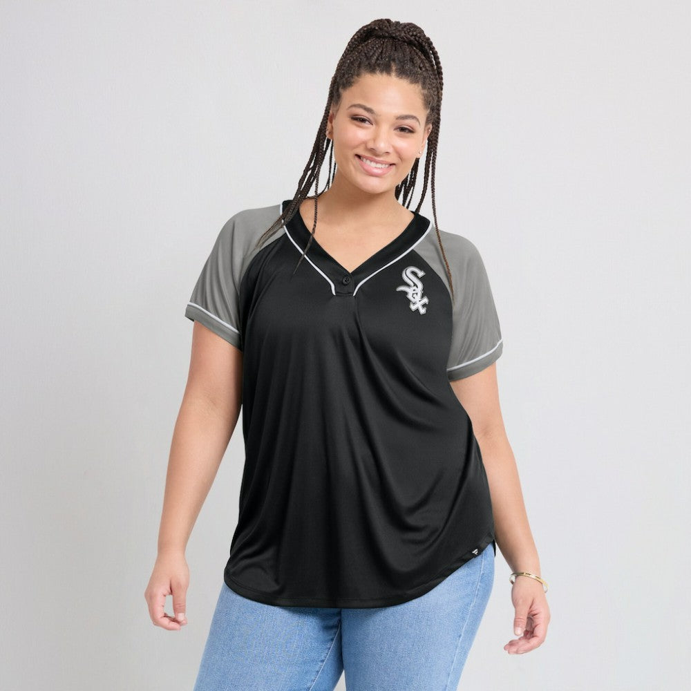 Chicago White Sox Fanatics Women's Ultimate Style Raglan V-Neck T-Shirt - MLB