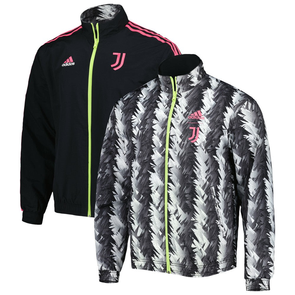 Juventus 2022/23 On-Field Team Logo Anthem Reversible Full-Zip Jacket Black | Adidas Online