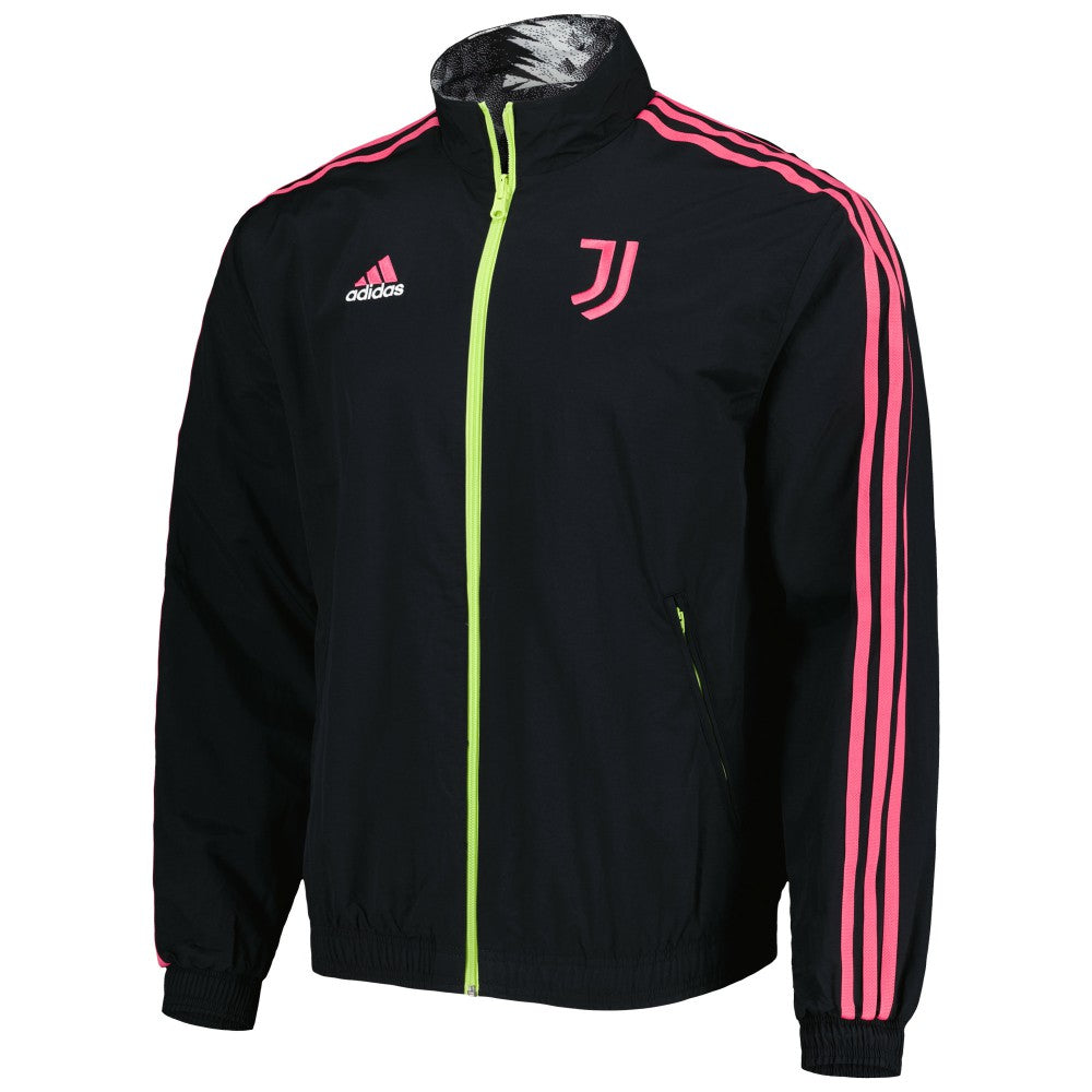 Juventus 2022/23 On-Field Team Logo Anthem Reversible Full-Zip Jacket Black | Adidas Online