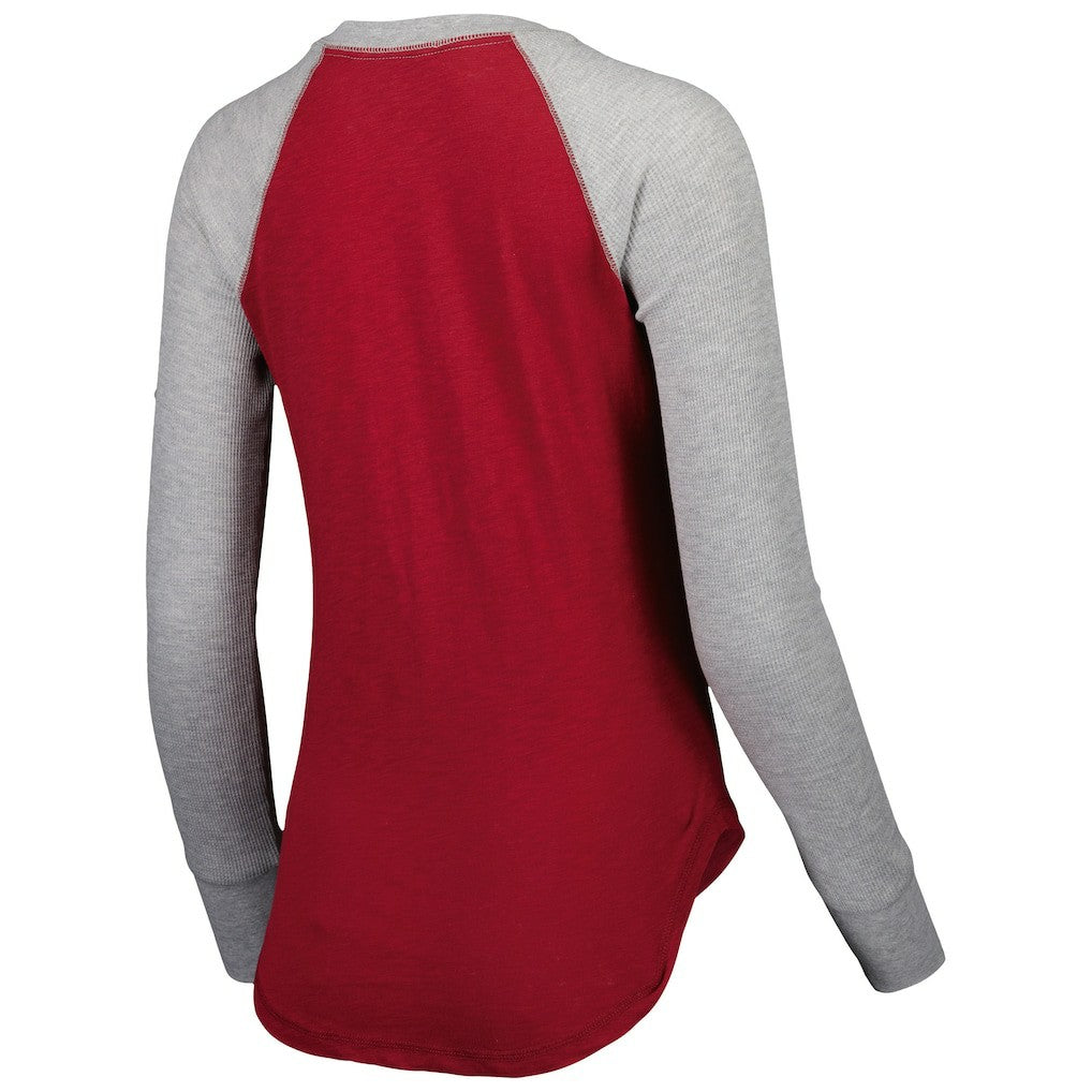 Washington Commanders Touch Women's Waffle Raglan Lightweight Long Sleeve T-Shirt Burgundy | NFL