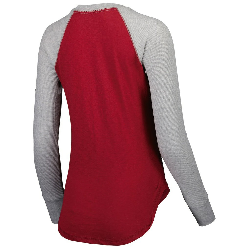 Washington Commanders Touch Women's Waffle Raglan Lightweight Long Sleeve T-Shirt Burgundy | NFL