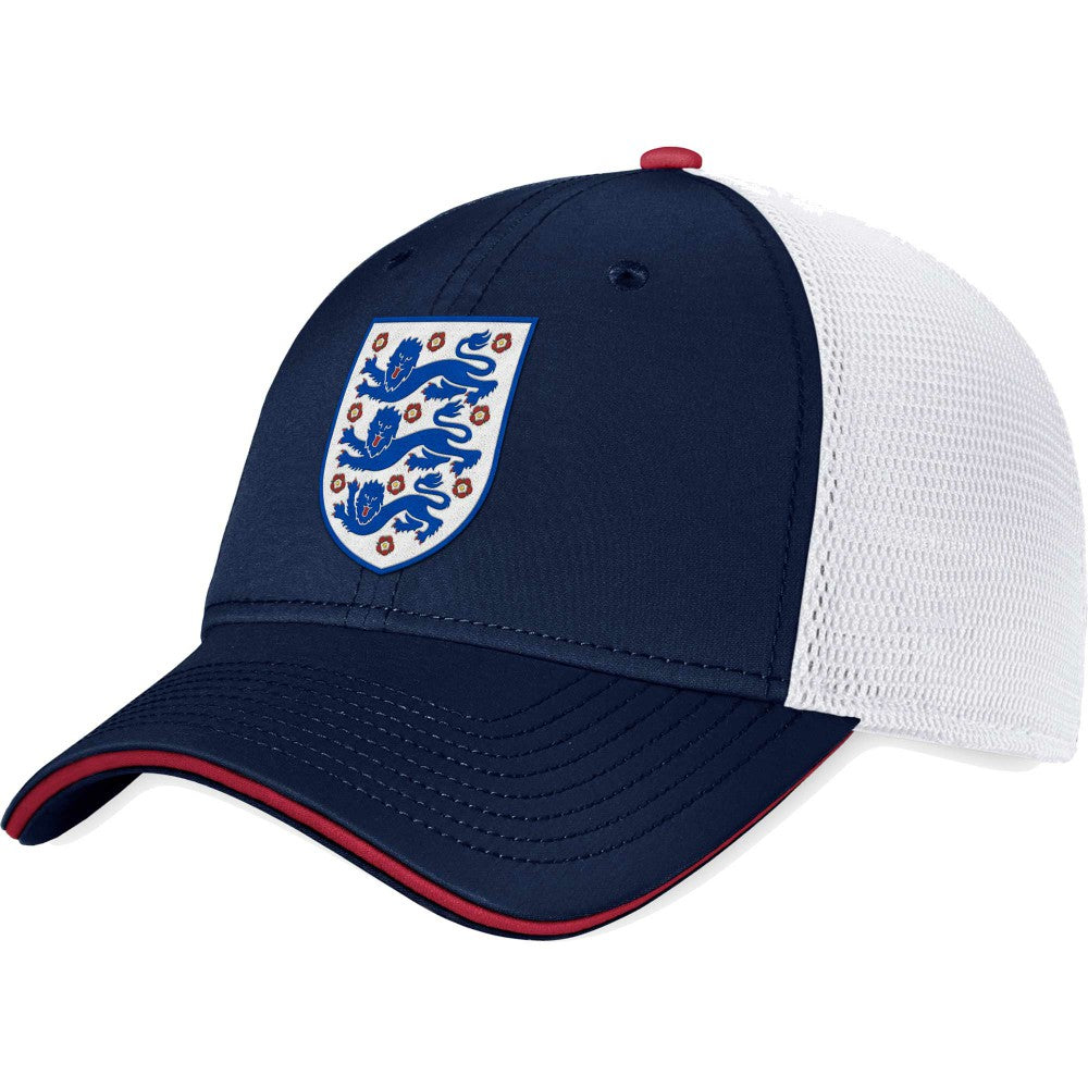 England National Team Trucker Snapback Hat Navy/White | Fanatics