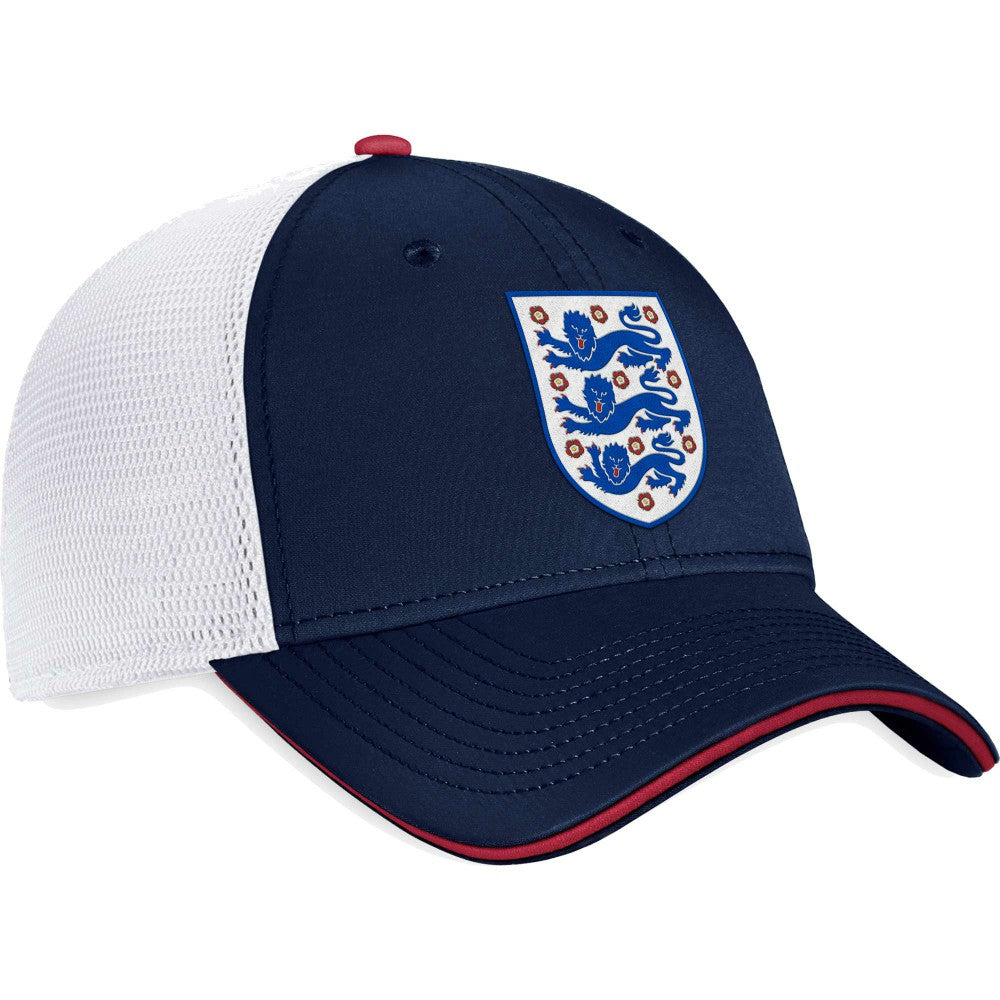 England National Team Trucker Snapback Hat Navy/White | Fanatics