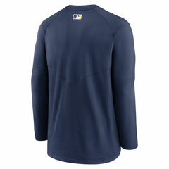 Milwaukee Brewers Nike Authentic Collection Logo Performance Long Sleeve T-Shirt - MLB