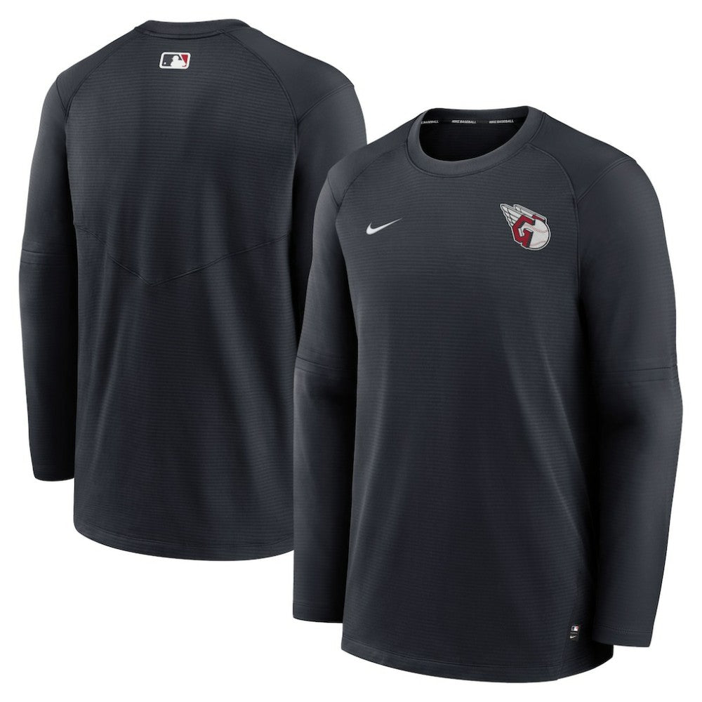 Cleveland Guardians Nike Authentic Collection Logo Performance Long Sleeve T-Shirt - MLB