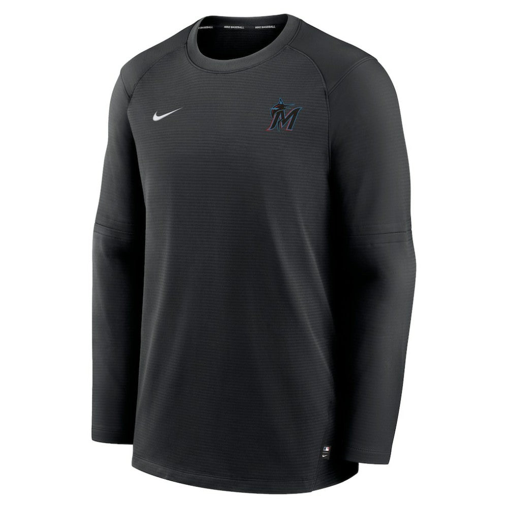 Miami Marlins Nike Authentic Collection Logo Performance Long Sleeve T-Shirt - MLB