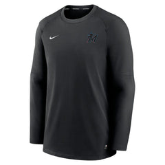 Miami Marlins Nike Authentic Collection Logo Performance Long Sleeve T-Shirt - MLB