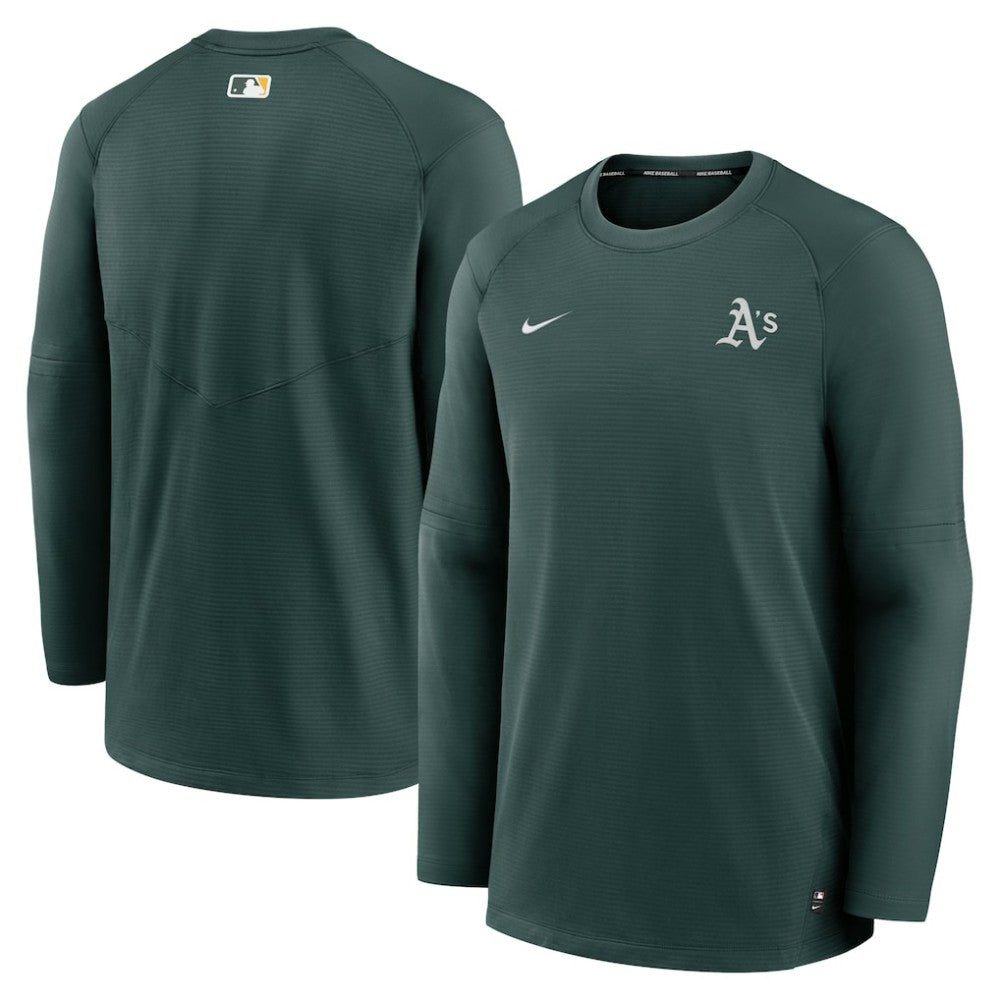 Athletics Nike Authentic Collection Logo Performance Long Sleeve T-Shirt - MLB