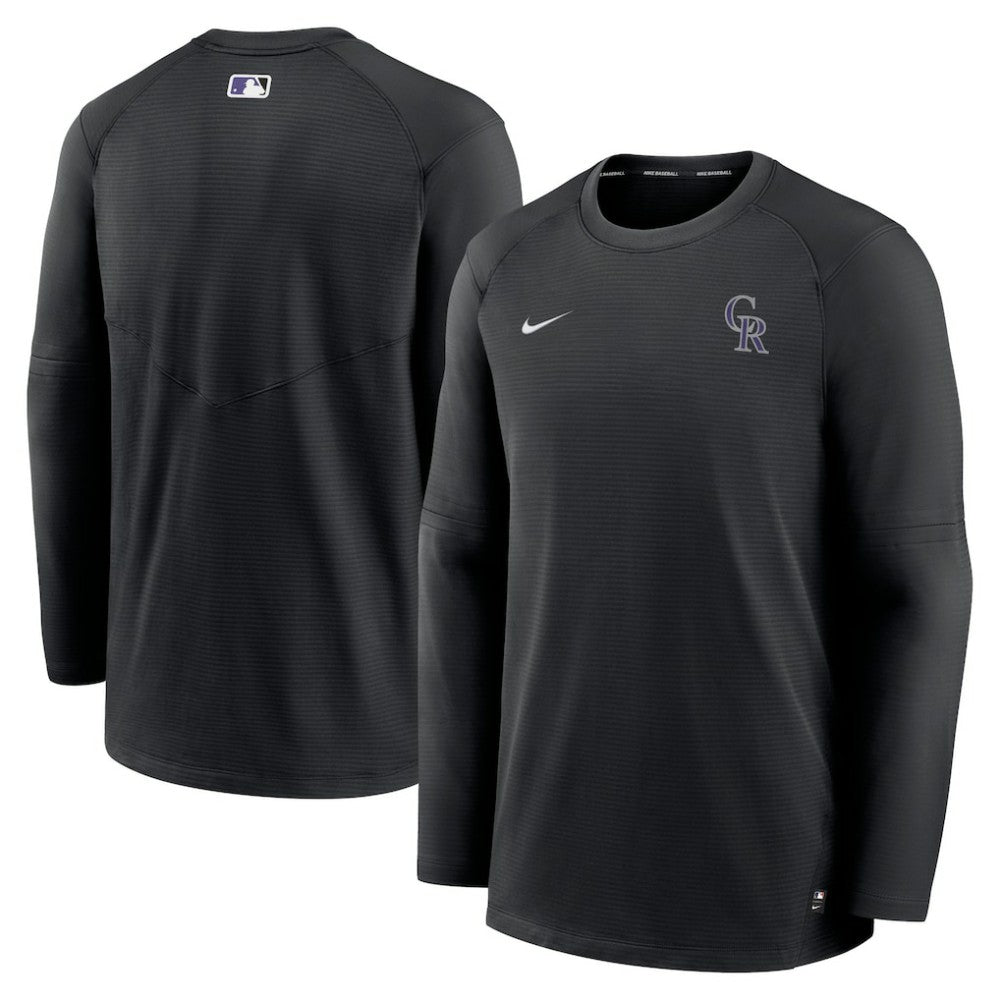 Colorado Rockies Nike Authentic Collection Logo Performance Long Sleeve T-Shirt - MLB