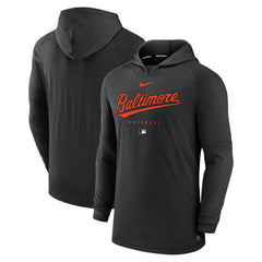Baltimore Orioles Nike Authentic Collection Lightweight Dri-FIT Hooded Pullover - MLB
