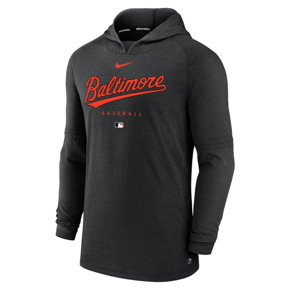 Baltimore Orioles Nike Authentic Collection Lightweight Dri-FIT Hooded Pullover - MLB