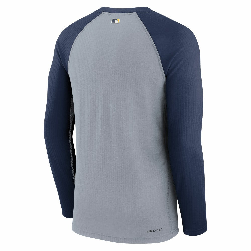 Milwaukee Brewers Nike Authentic Collection Game Raglan Performance Long Sleeve T-Shirt - MLB