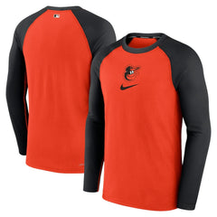 Baltimore Orioles Nike Authentic Collection Game Raglan Performance Long Sleeve T-Shirt - MLB