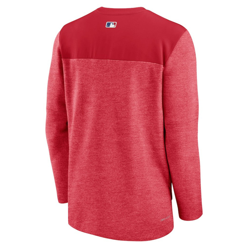 Los Angeles Angels Nike Authentic Collection Game Time Performance Half-Zip Top - MLB