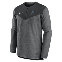 Miami Marlins Nike Authentic Collection Game Time Performance Half-Zip Top - MLB