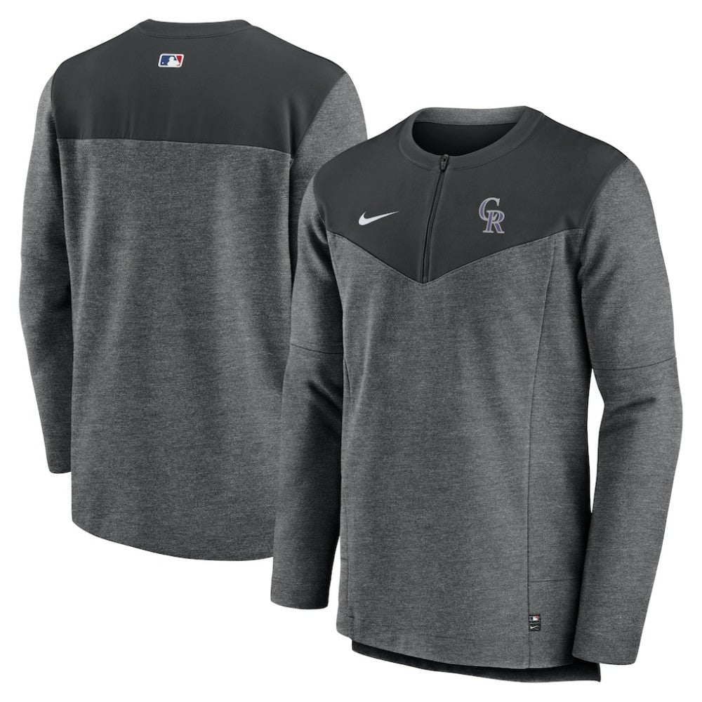 Colorado Rockies Nike Authentic Collection Game Time Performance Half-Zip Top - MLB