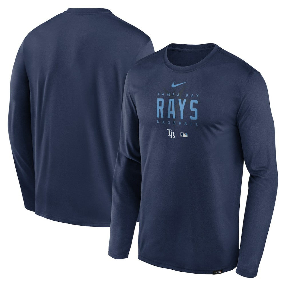 Tampa Bay Rays Nike Authentic Collection Team Logo Legend Performance Long Sleeve T-Shirt - MLB