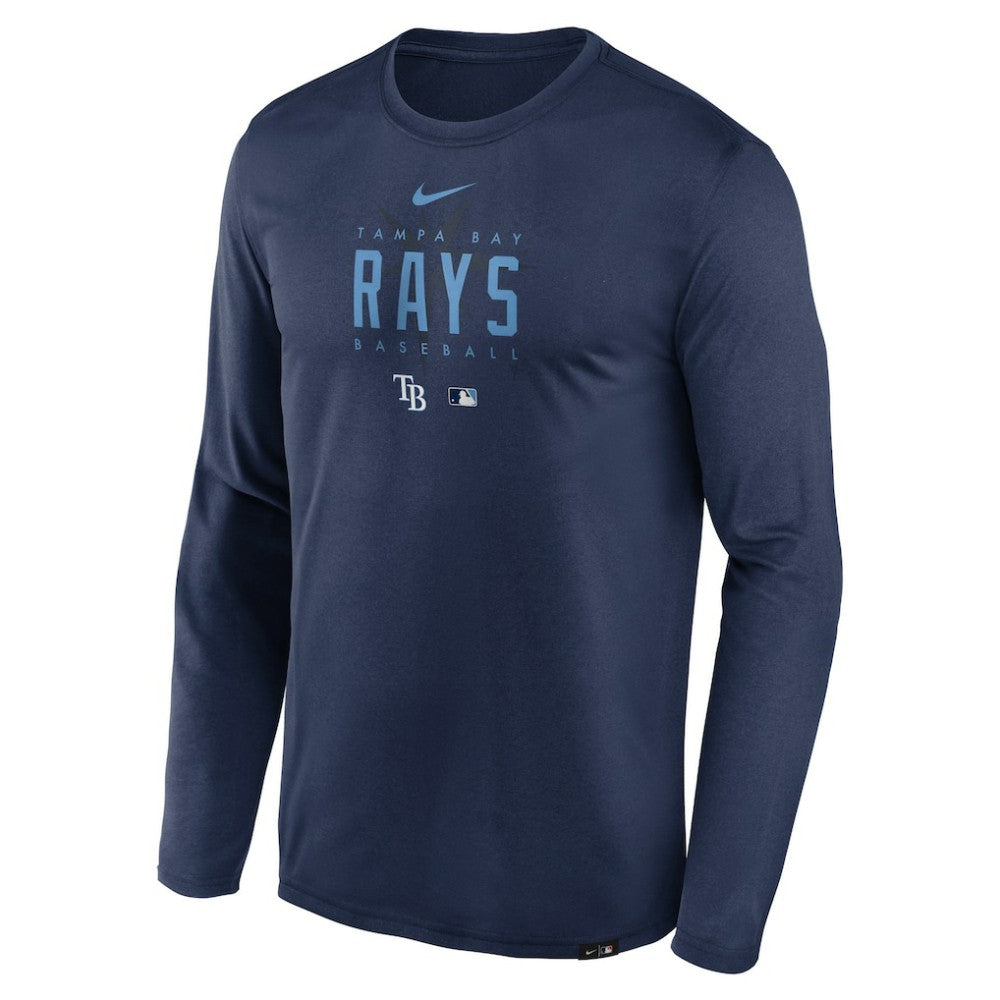 Tampa Bay Rays Nike Authentic Collection Team Logo Legend Performance Long Sleeve T-Shirt - MLB