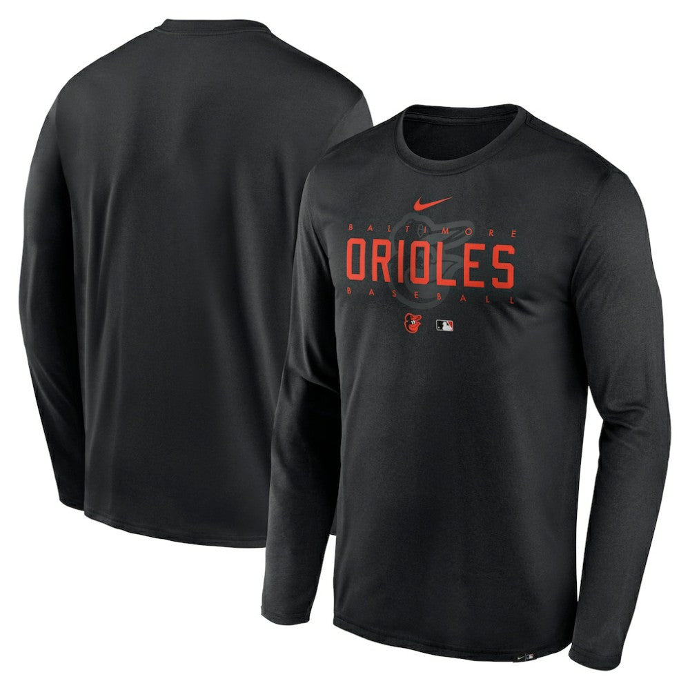 Baltimore Orioles Nike Authentic Collection Team Logo Legend Performance Long Sleeve T-Shirt - MLB